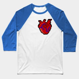 8-Bit Anatomy Baseball T-Shirt